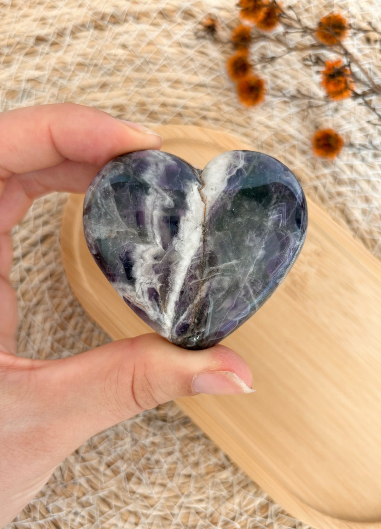 Chevron Amethyst Herz C11