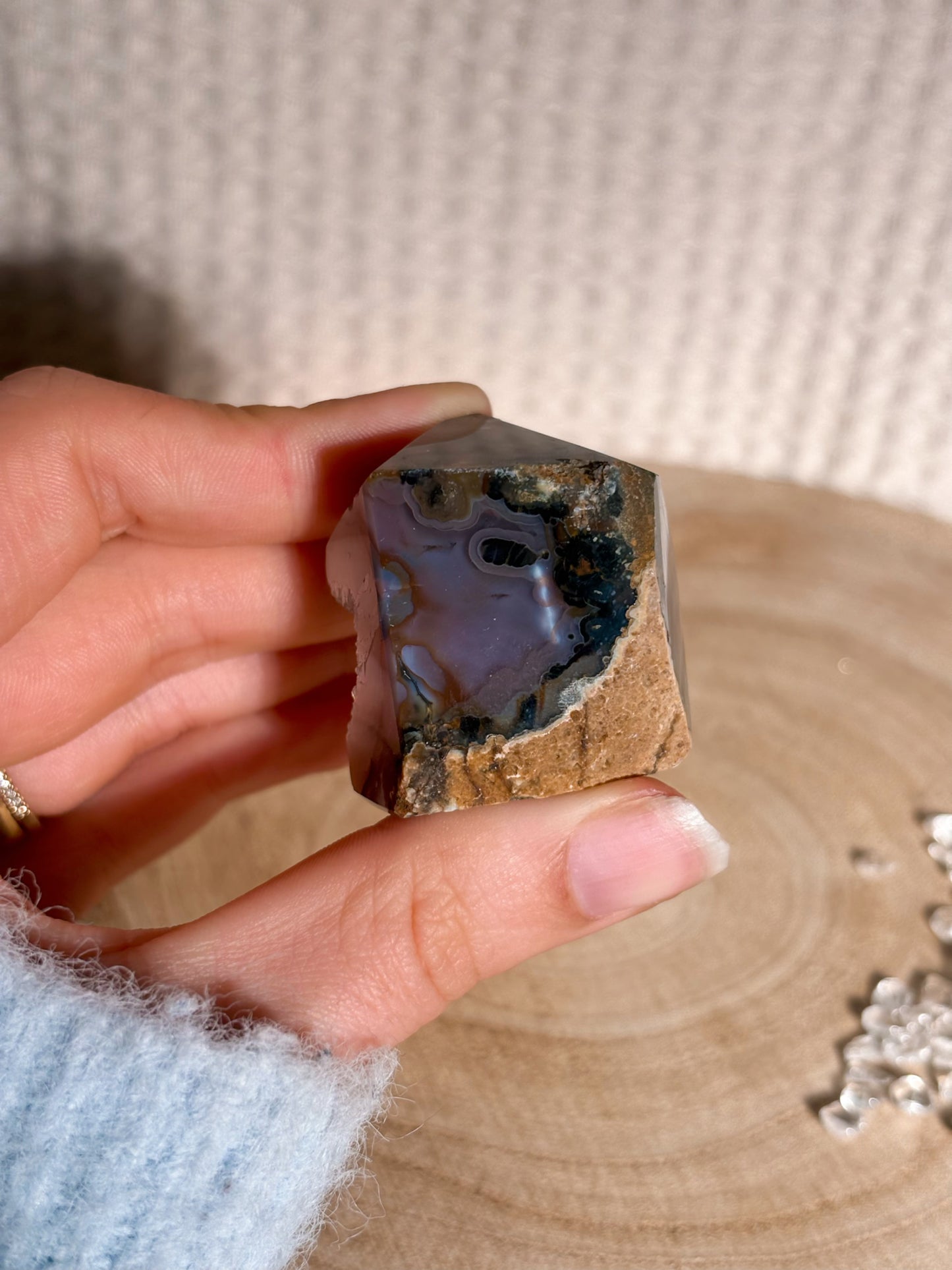 Druzy Achat Spitze D11