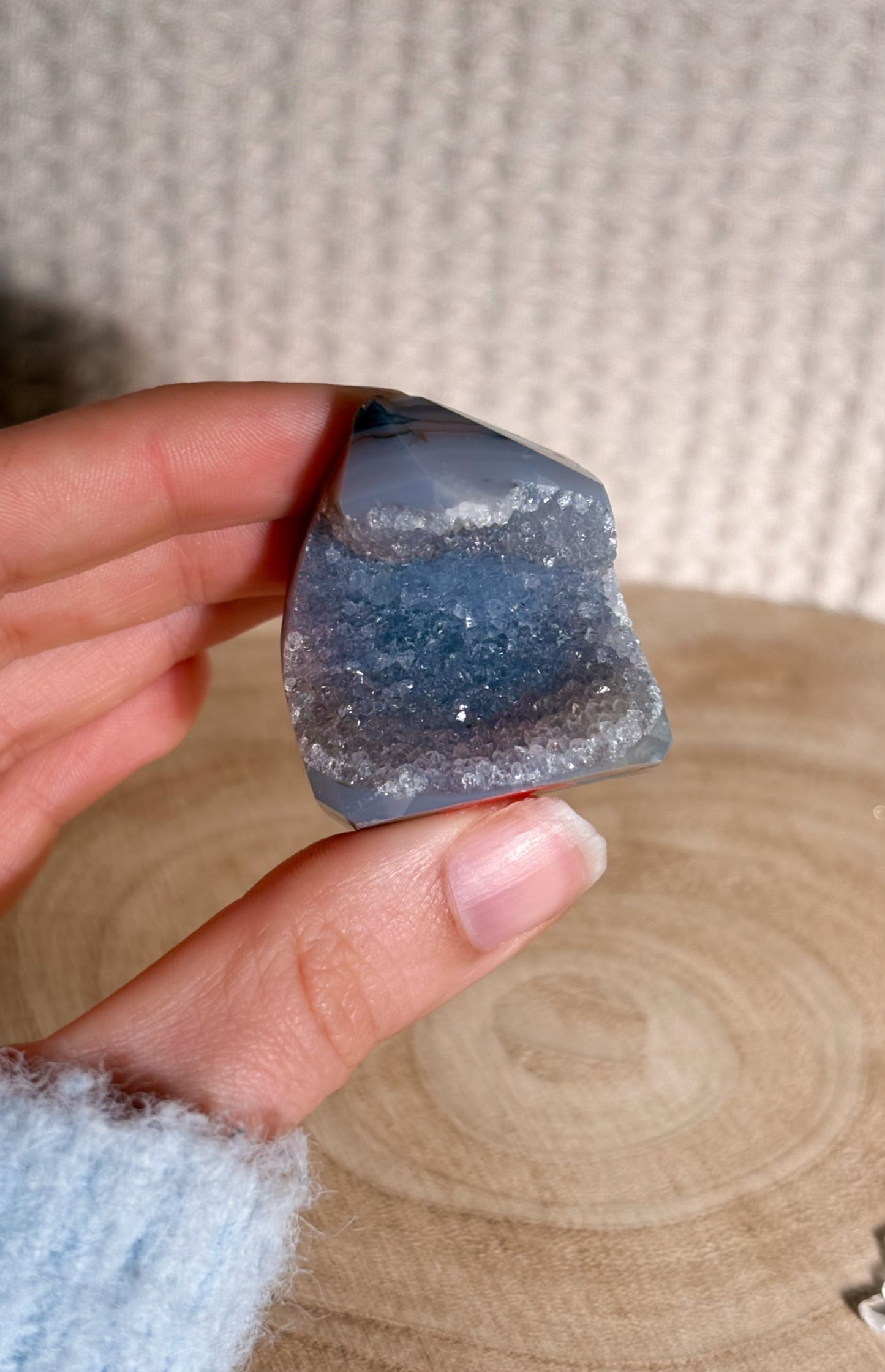 Druzy Achat Spitze D11