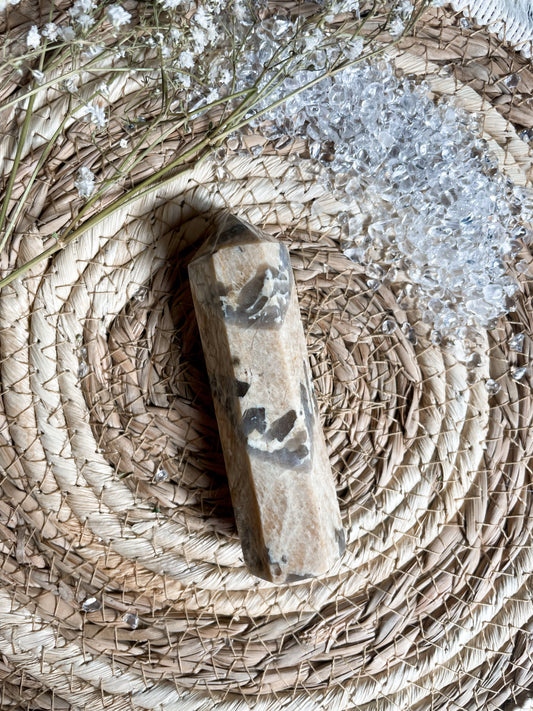 Zebra Feldspat Obelisk