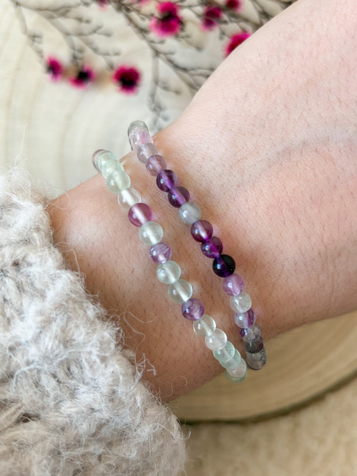 Fluorit Armband 4mm