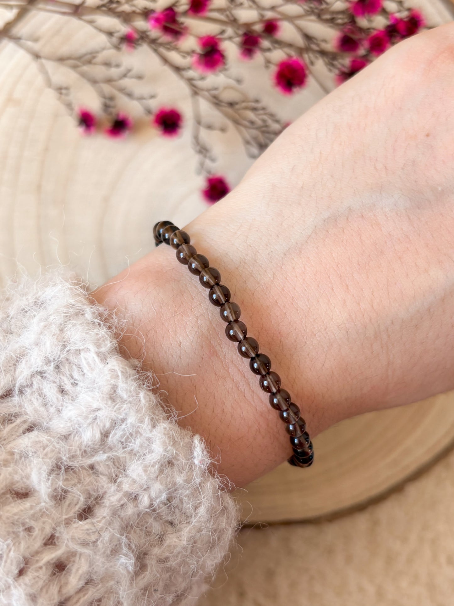 Rauchquarz Armband 4mm