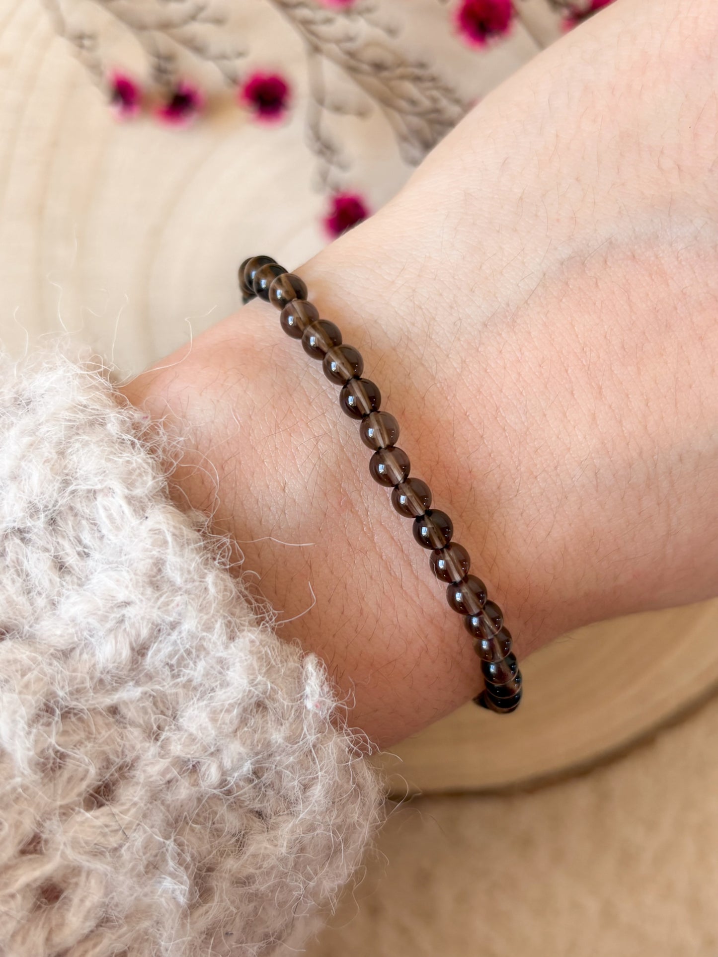 Rauchquarz Armband 4mm
