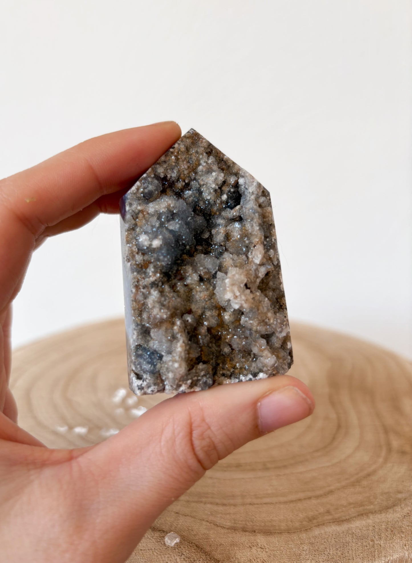 Druzy Achat Spitze DA23