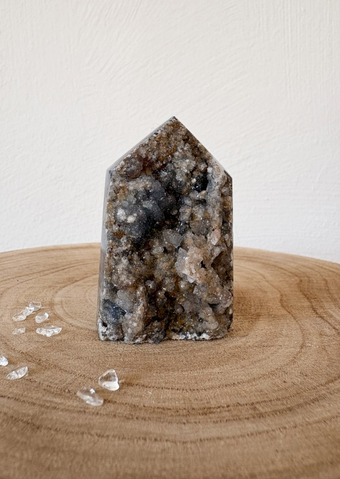 Druzy Achat Spitze DA23
