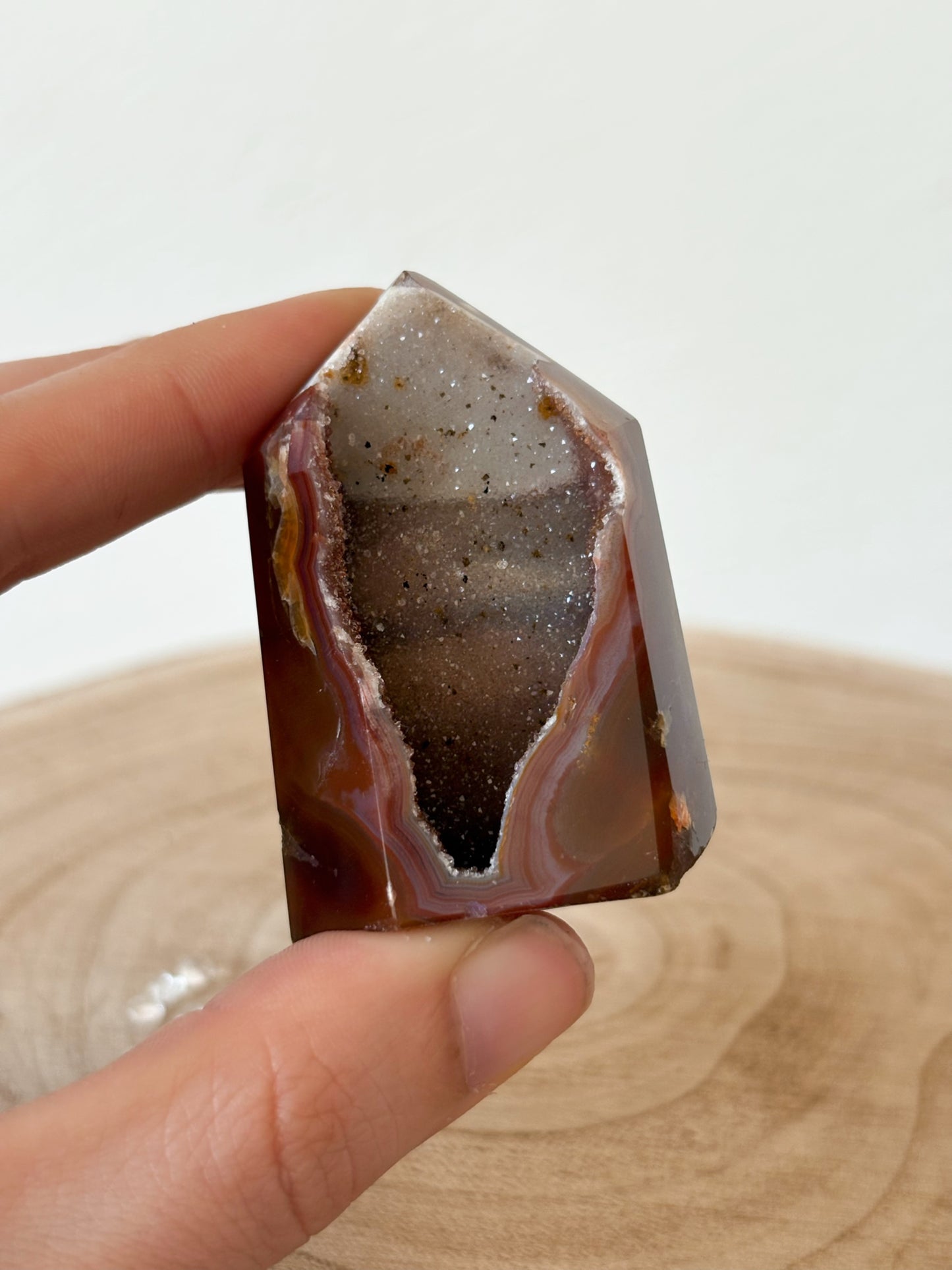 Druzy Achat Spitze DA18,50