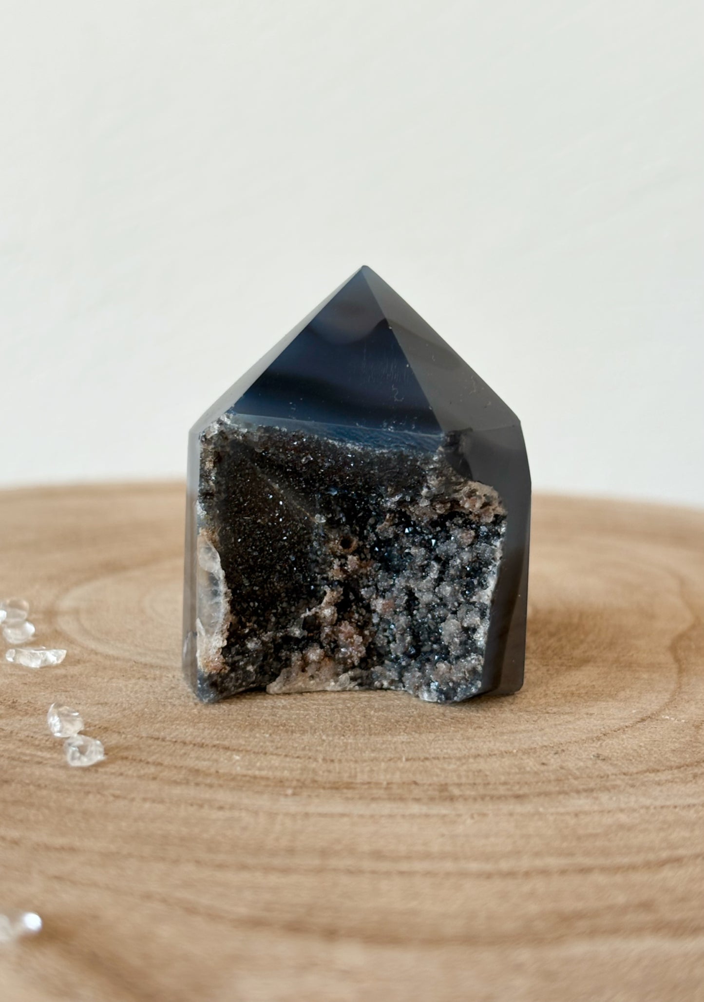 Druzy Achat Spitze DA18