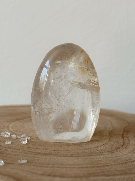 Bergkristall Freiform mit Golden Healer BF11,50