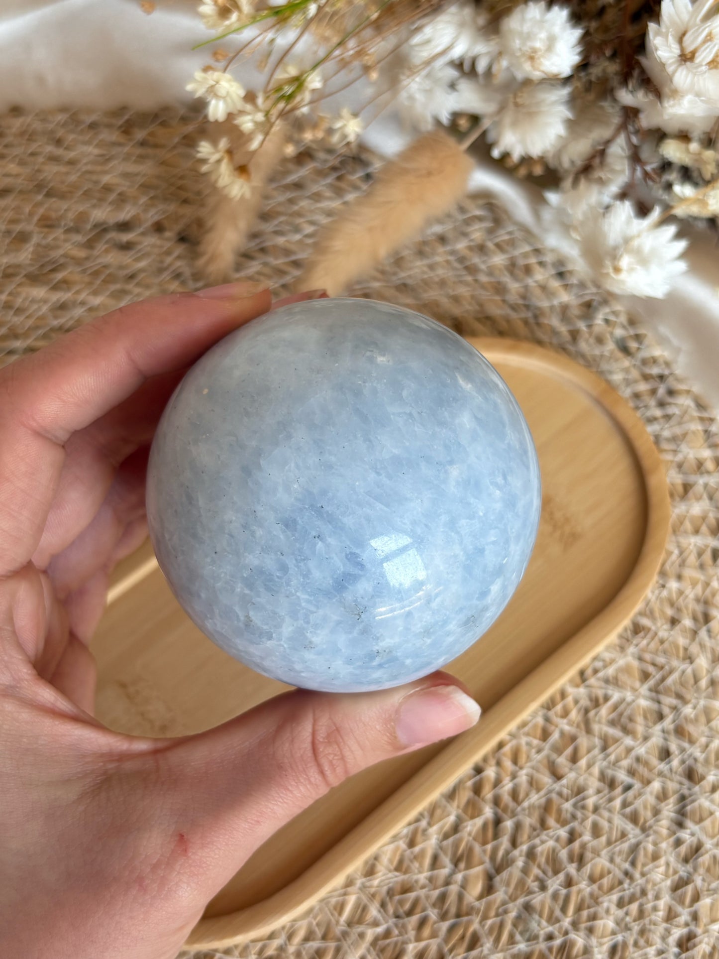 Blaue Calcit Kugel Nr. 4