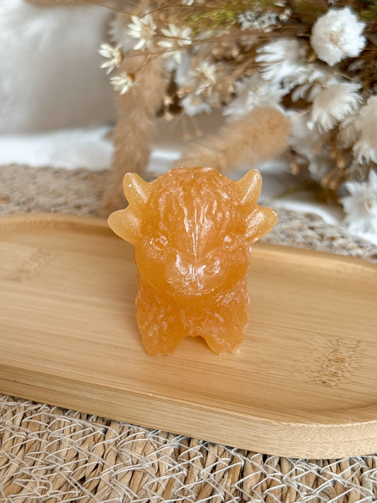Orangencalcit Highland Cow 🐮