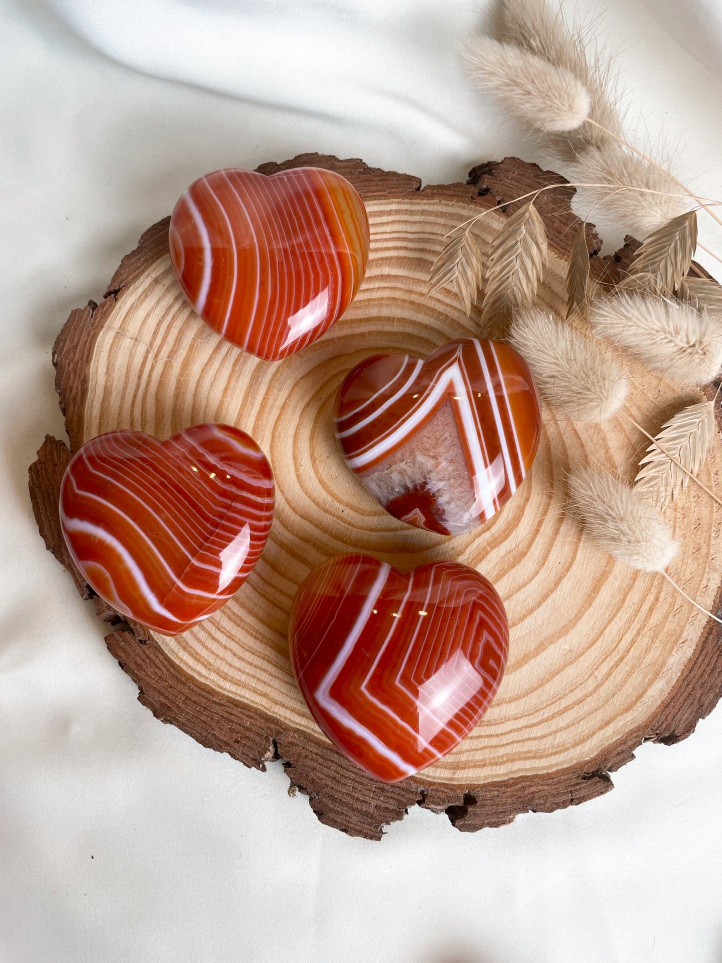 Achat Herz, gestreift