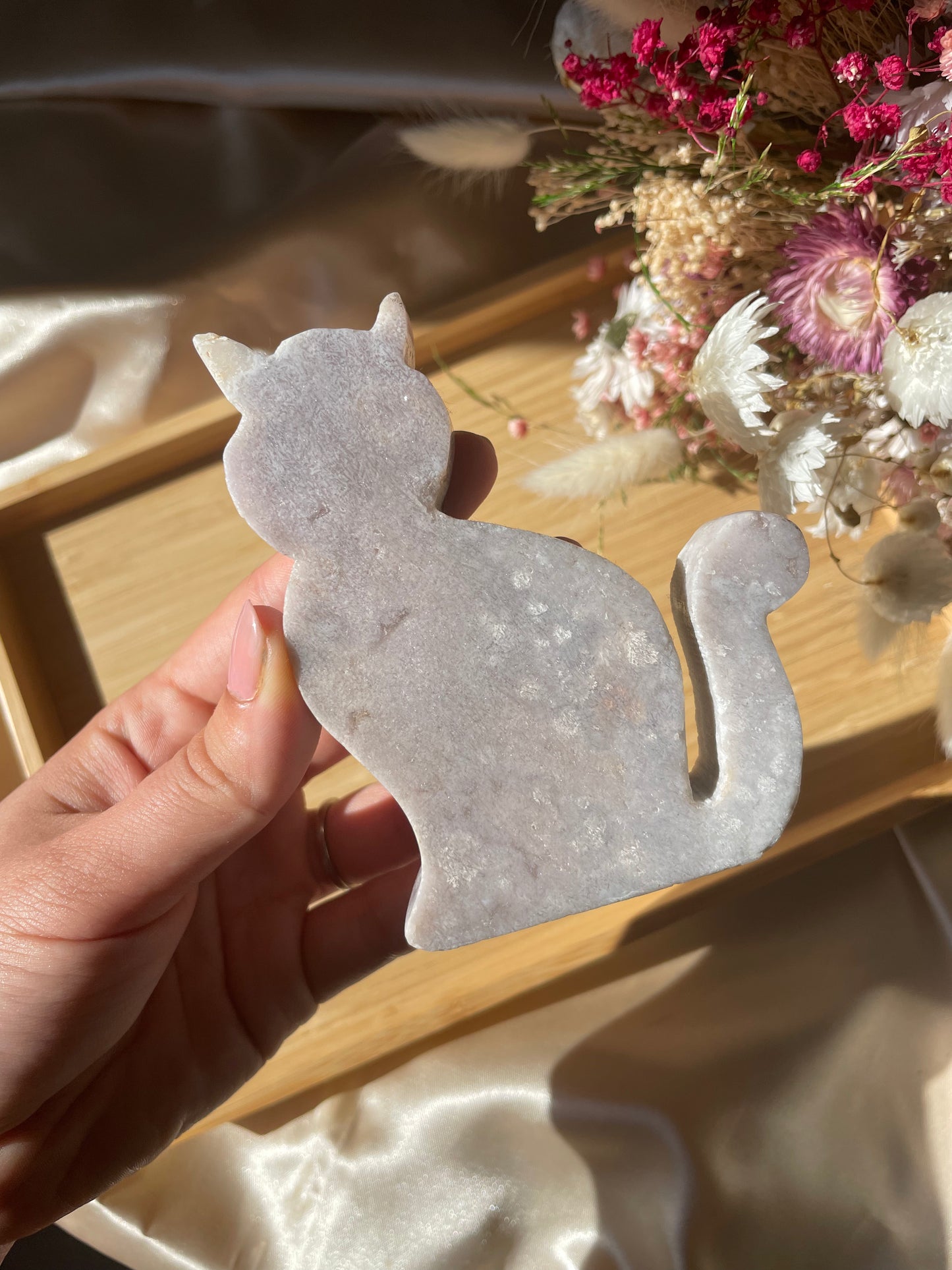 Pink Amethyst Katze Nr. 5