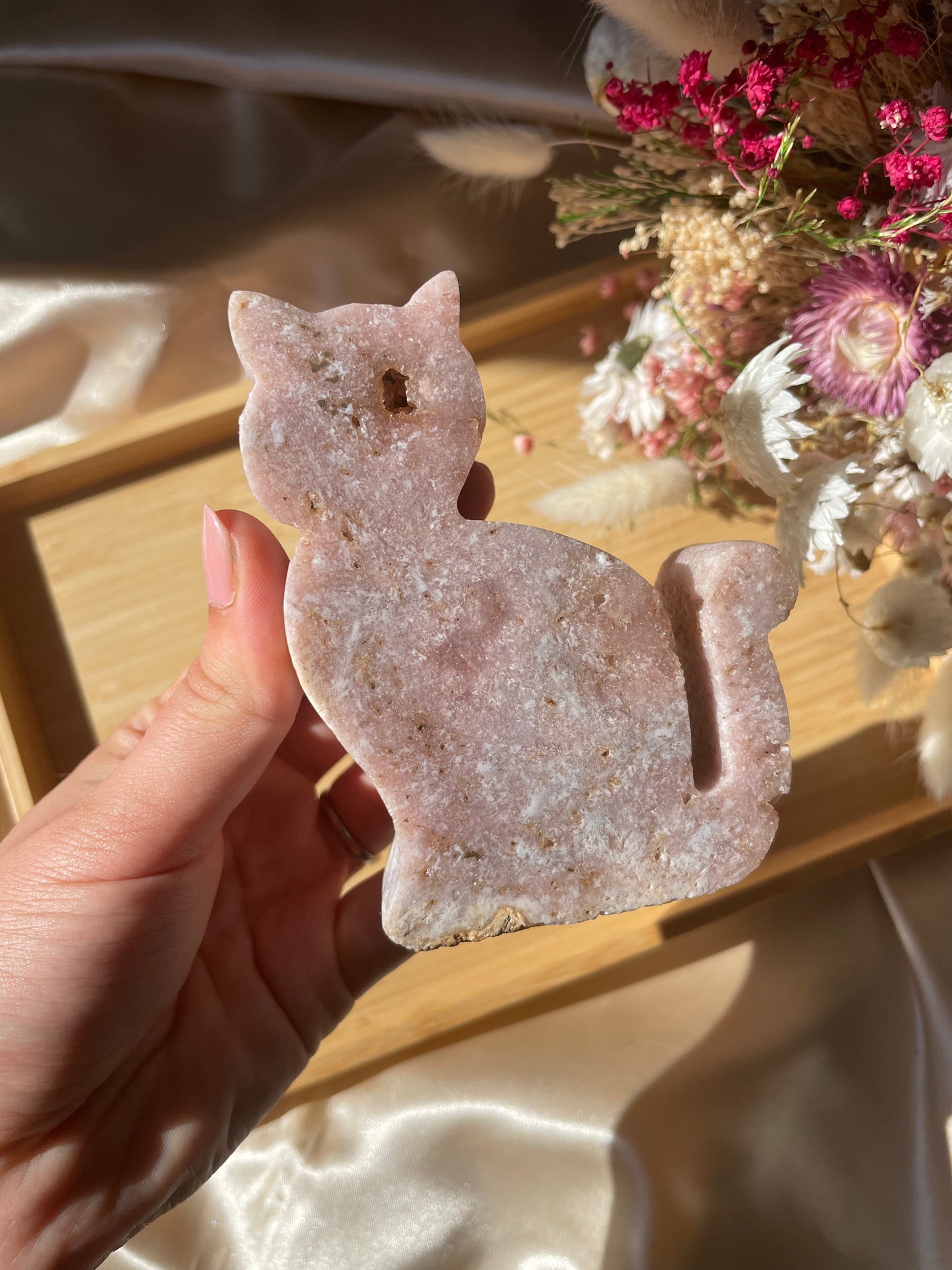 Pink Amethyst Katze Nr. 6