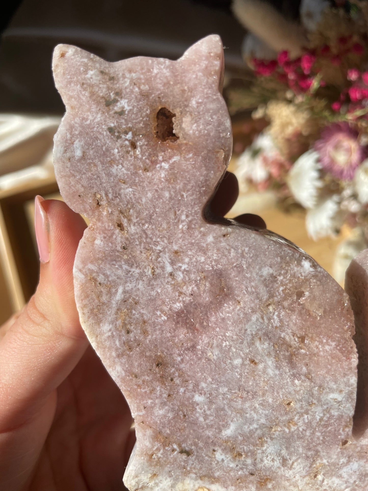 Pink Amethyst Katze Nr. 6