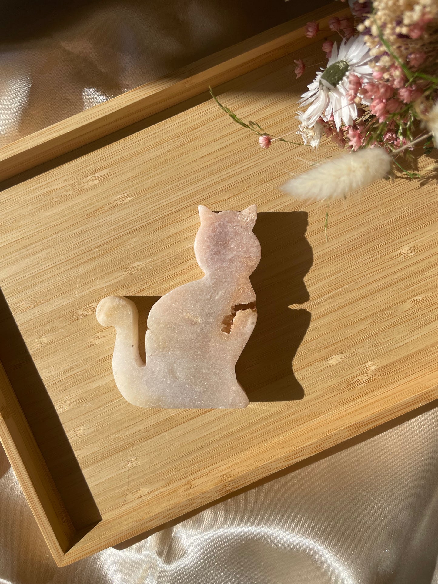 Pink Amethyst Katze Nr. 8