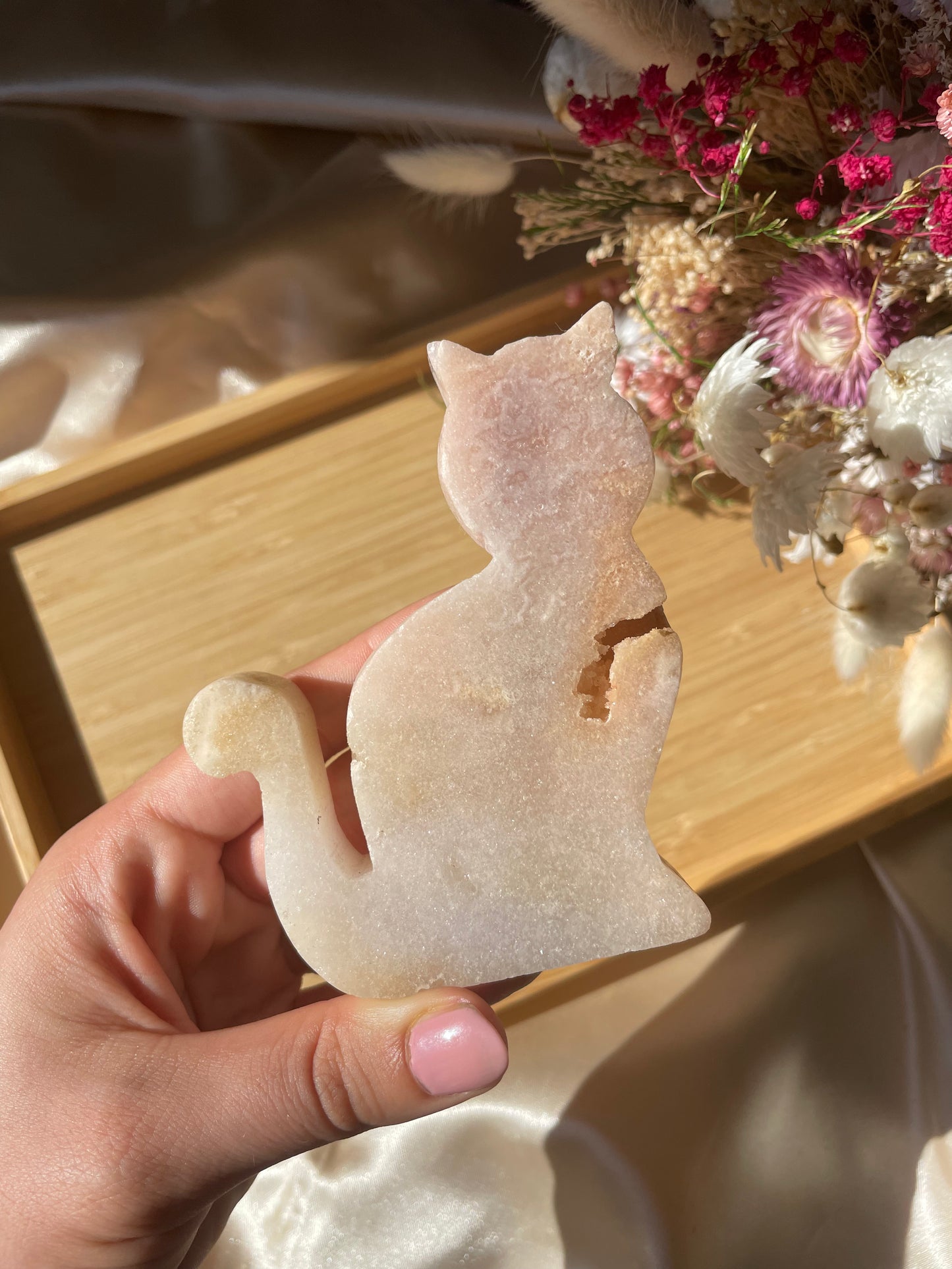 Pink Amethyst Katze Nr. 8