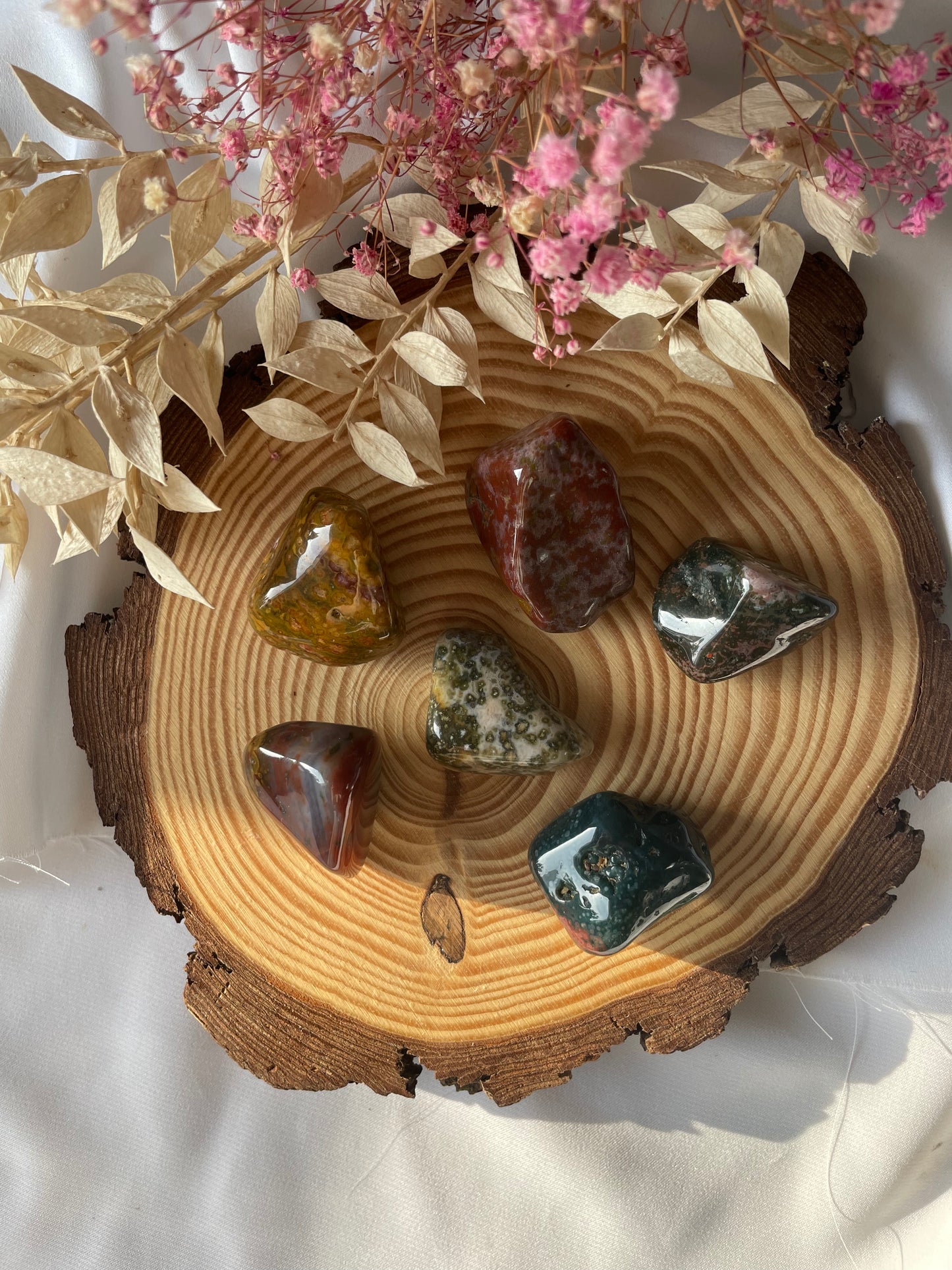 Ozean Jaspis Trommelstein