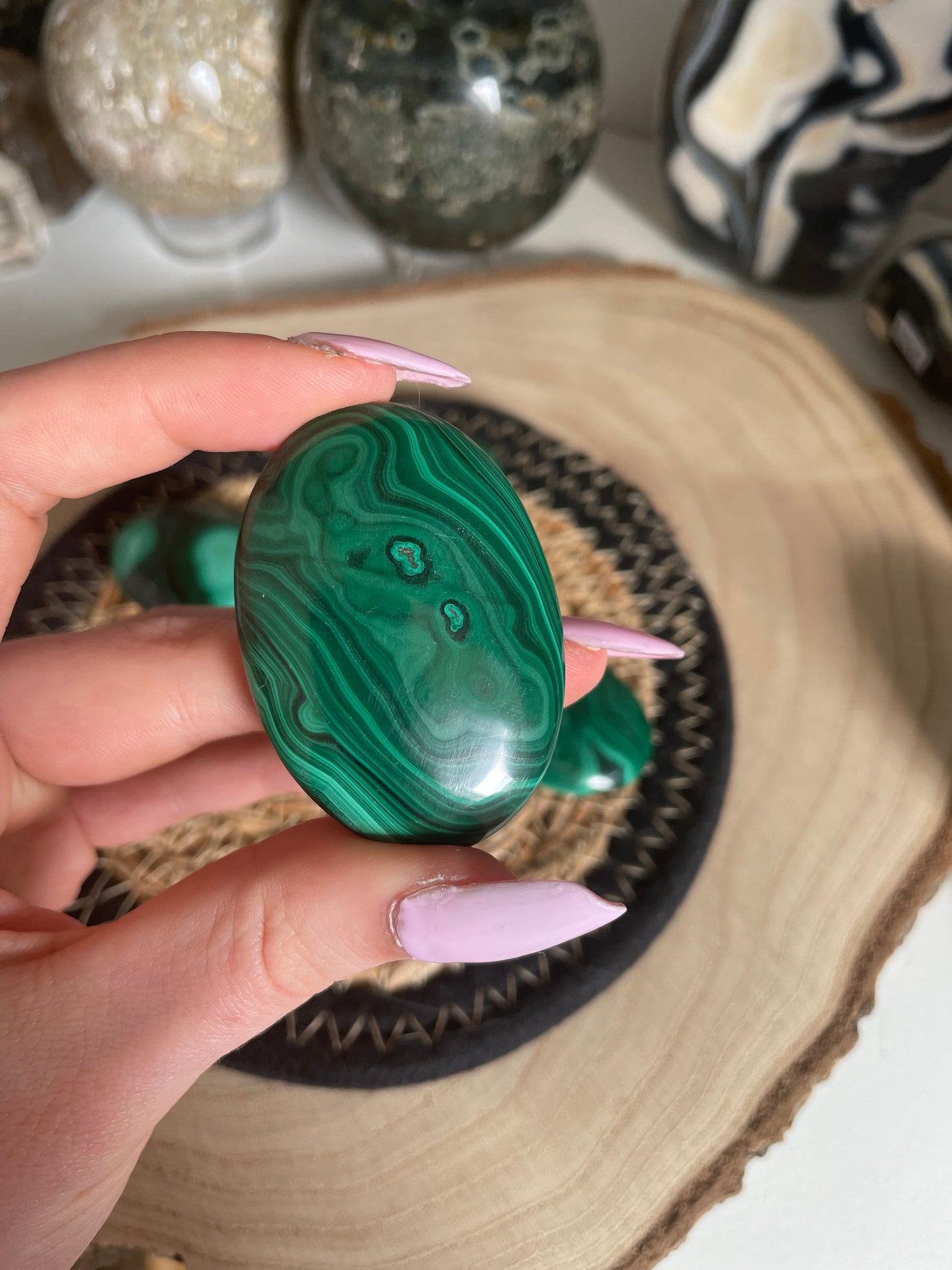 Malachit Handstein Nr. 3