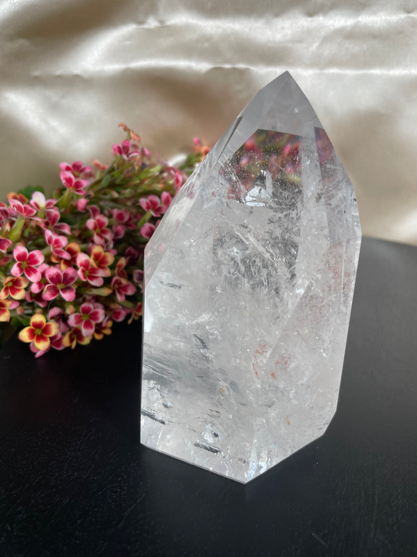 Bergkristall Turm mit Regenbögen - Nr. 3