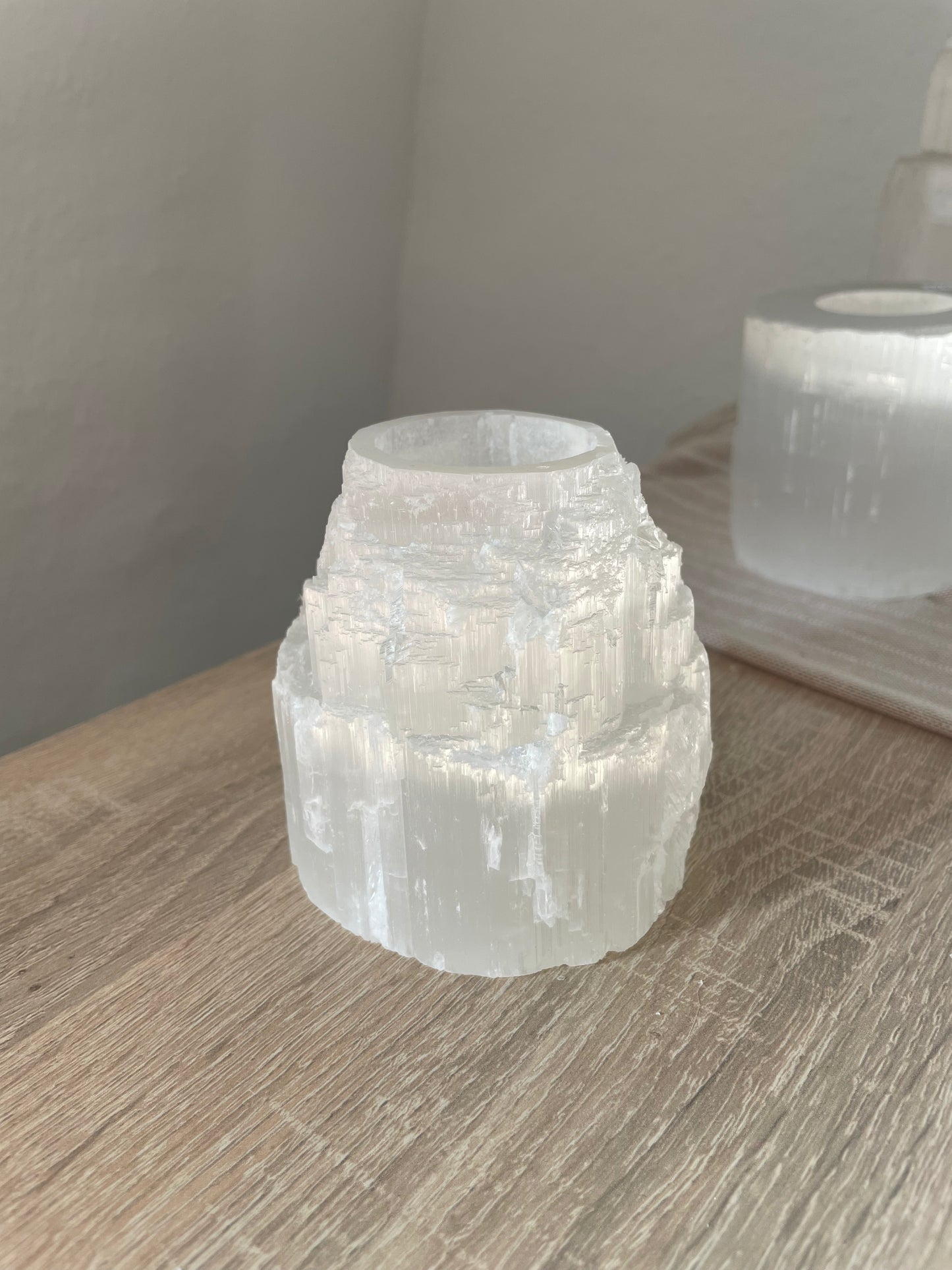 Selenit Eisberg Teelicht